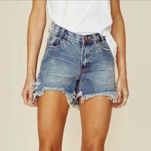 Brand New One Teaspoon Hawks Denim Shorts